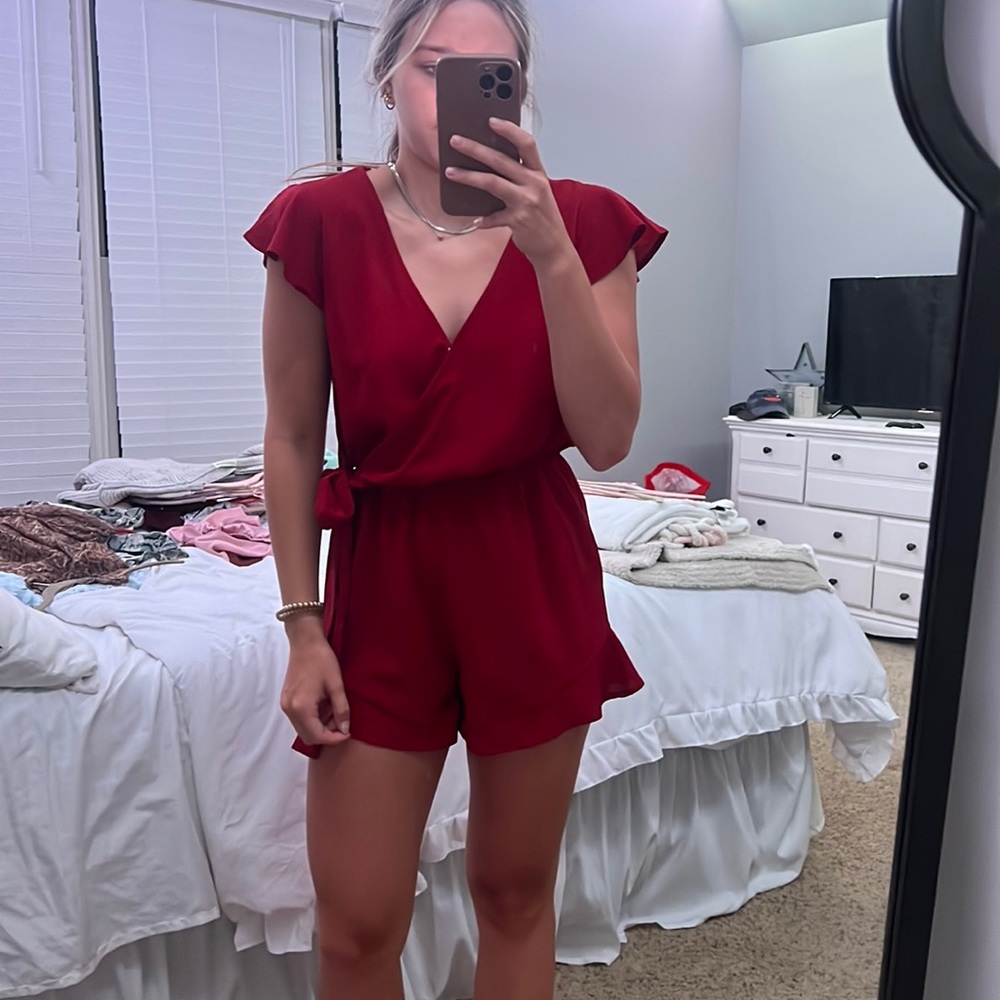 Red romper!